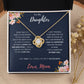 To My Daughter | I Love You | Love Knot Necklace