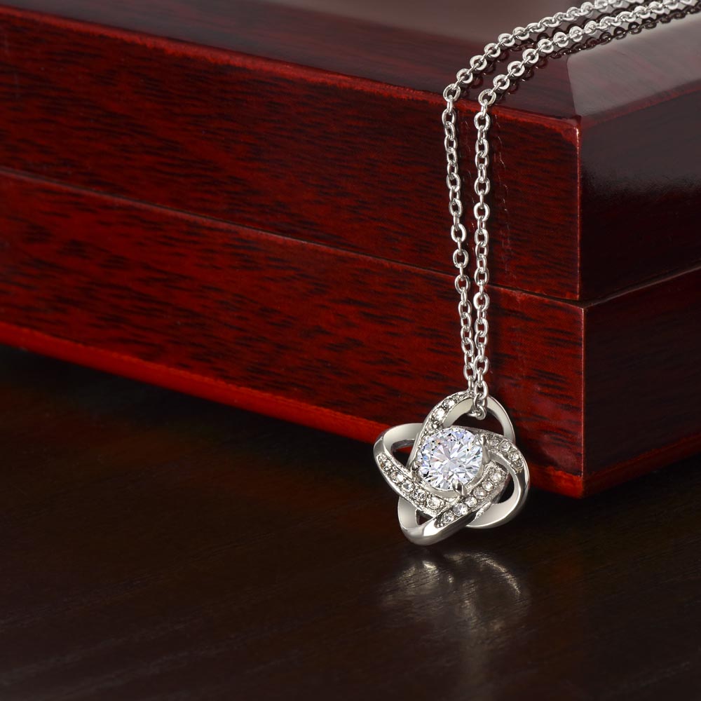 To My Daughter | I Love You | Love Knot Necklace