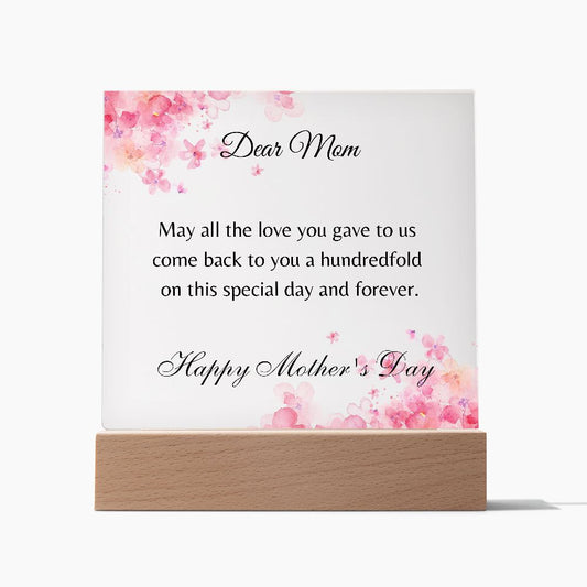 Happy Mother's Day | Acrylic Plaque