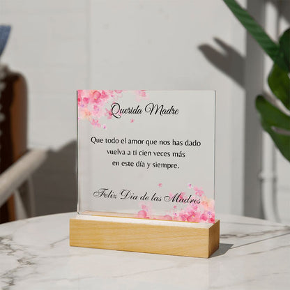 Querida Madre | Acrylic Plaque