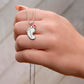 I love You Grandma | Baby Feet Necklace with Birthstone