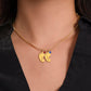 I love You Grandma | Baby Feet Necklace with Birthstone