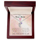 To a New Mom | Baby Feet Necklace with Birthstone