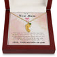 To a New Mom | Baby Feet Necklace with Birthstone