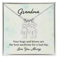 To My Grandma | Your Hugs and Kisses | Kid Charm Necklace
