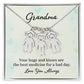 To My Grandma | Your Hugs and Kisses | Kid Charm Necklace