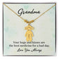 To My Grandma | Your Hugs and Kisses | Kid Charm Necklace