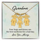 To My Grandma | Your Hugs and Kisses | Kid Charm Necklace