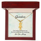To My Grandma | Your Hugs and Kisses | Kid Charm Necklace