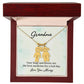 To My Grandma | Your Hugs and Kisses | Kid Charm Necklace