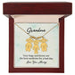 To My Grandma | Your Hugs and Kisses | Kid Charm Necklace