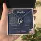 To My Daughter | I Love You | Forever Love Necklace